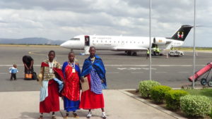 Maasai arriving in Uganda